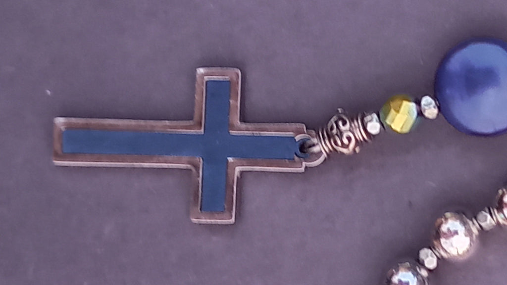 Blue Jadeite and Silver