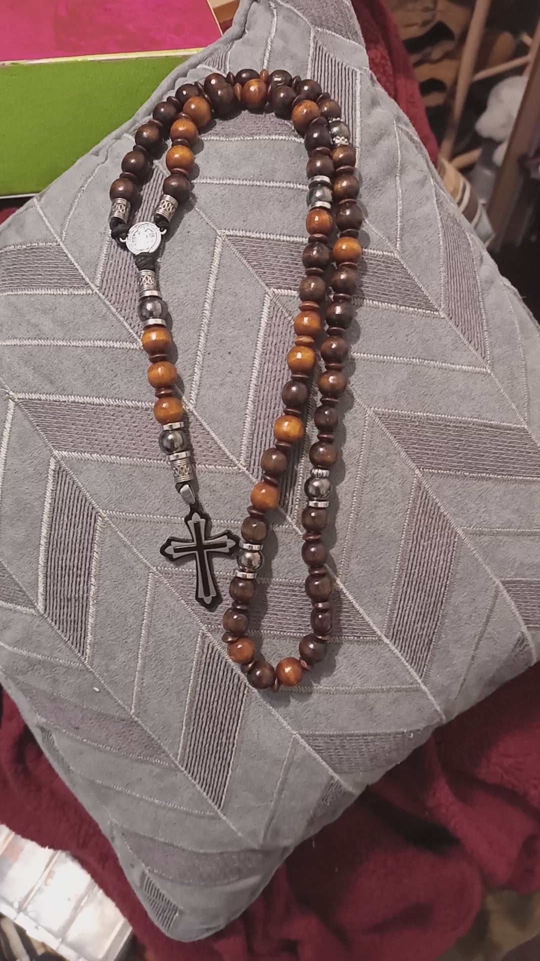 Dark wood rosary