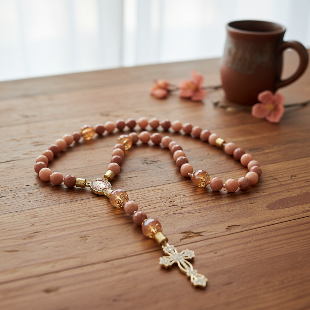 Pink Opal Rosary